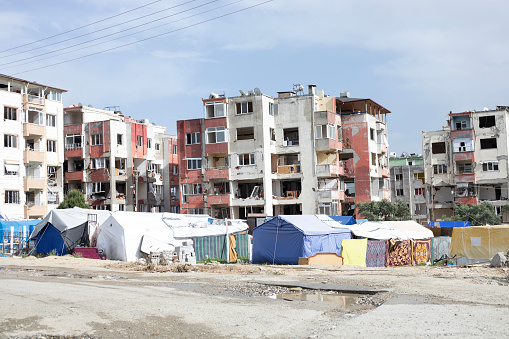 apartments after earthquake