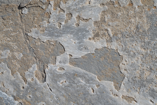weathered rough surface of the rock, textured effect