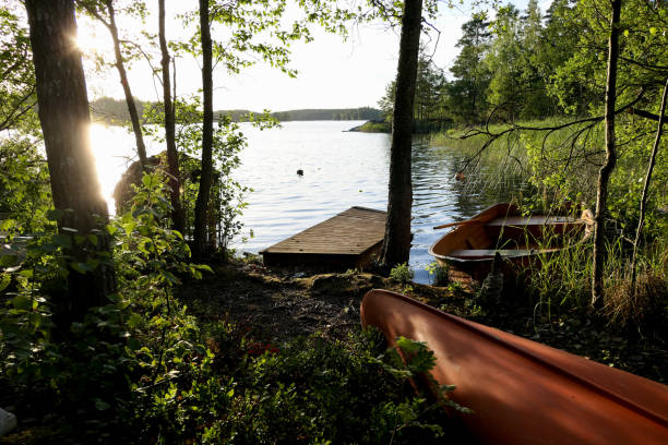 istock Scenic view of a lake against sky 1487994945