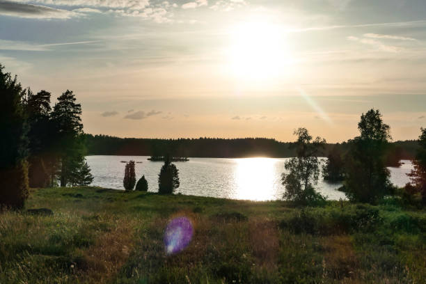 istock Scenic view of a lake against sky during evening 1488002884