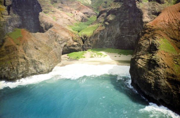 istock Aerial Kauai Hidden Beach 1488008346