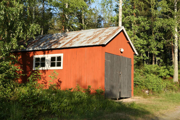 istock View of a barn in the forest 1488016850