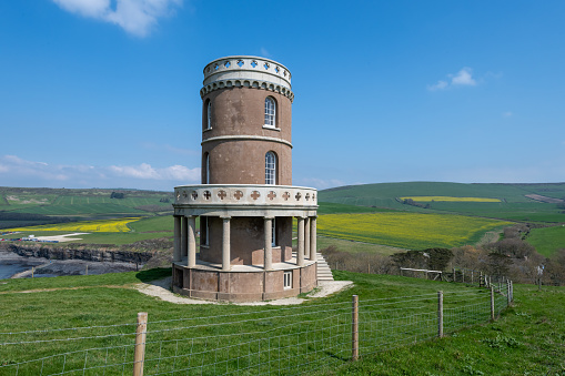 Clavell Tower overlooking Kimmeridge Bay in Dorset