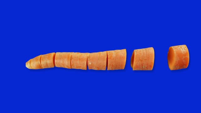 Stop motion Chopping  carrot