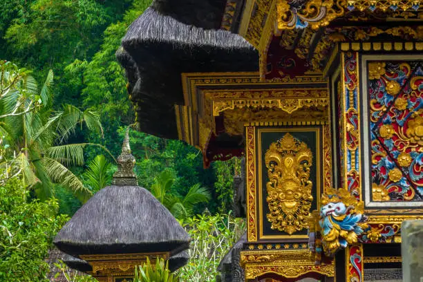 Photo of Tirta Empul (Holy Spring) temple, 10th century, Tampaksiring, Bali, Indonesia.