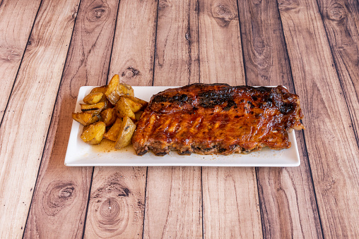 Ribs are also popular in the southern United States. They are usually cooked on the barbecue or over an open fire, and are served in pieces
