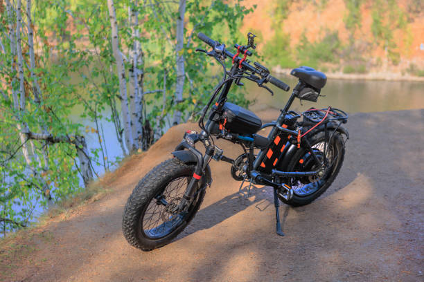 istock Electric Bicycle By the riverside 1488033219