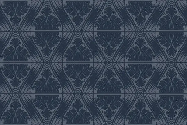 Vector illustration of Elegant Victorian seamless wallpaper