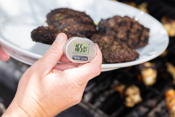 istock Checking the temperature of cooked meat 1488052465
