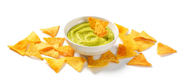istock Avocado dip sauce guacamole with tortilla 1488063500
