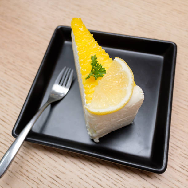lemon cake on the table