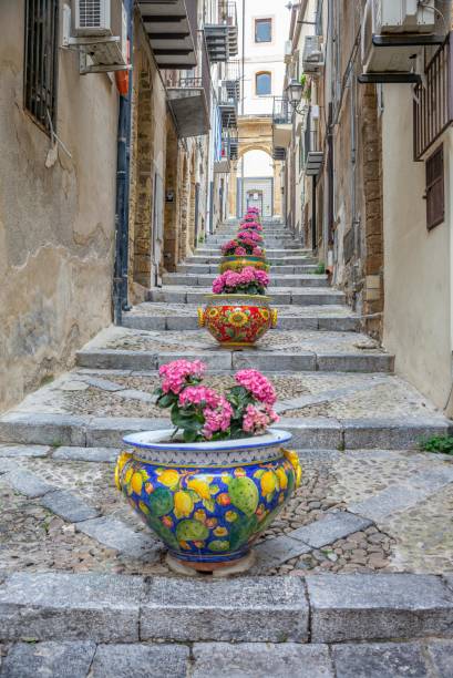 istock Flowerpot in Cefalu 1488074658