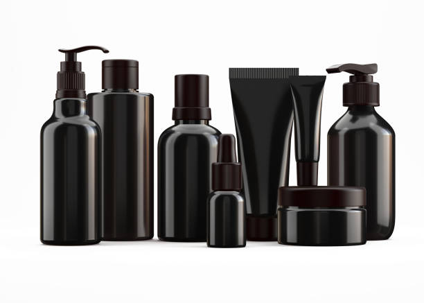 istock Beauty Cosmetics Products Black Mockup on White Background 1488075665