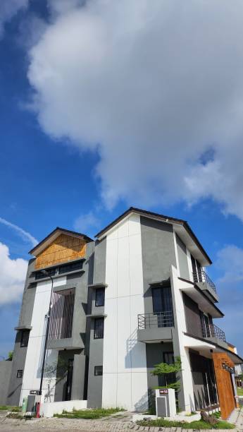 istock Two-story house design with Japanese concept 1488075736