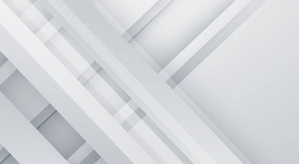 istock Modern gray and white abstract background with blank space design. Futuristic business presentation background design 1488088917