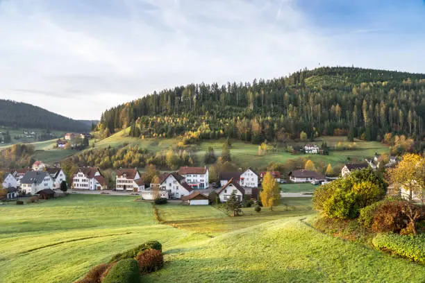 Landscape near village of Baiersbronn in Black Forest,Germany