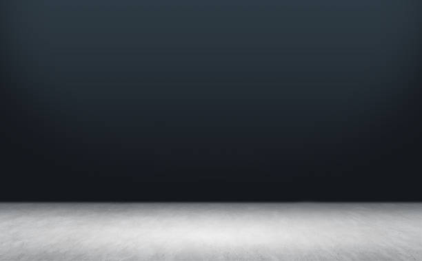 istock Background empty room space for product modern loft concrete cement wall and floor 3d redner 1488096817
