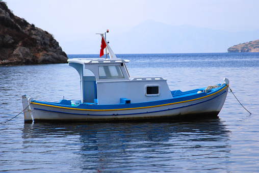 Fisherman boat in Gümüşlük, Bodrum-Turkey