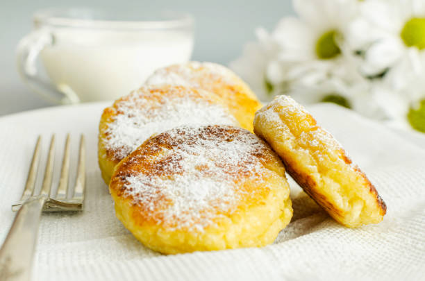 istock Delicious homemade cheese pancakes closeup 1488098761