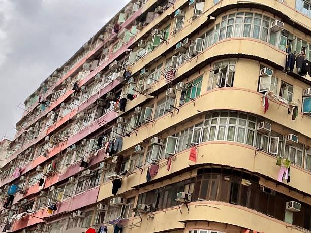 istock Pastel Colored Old Hong Kong Buildings 1488103765