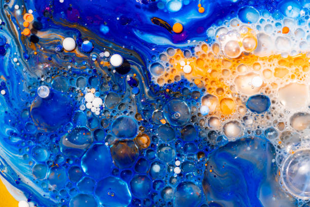 istock Shape and color abstraction of a crazy artist 1488105105