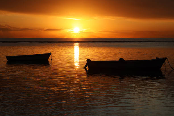 istock Sunset at Albion, Mauritius, Indian Ocean, Africa 1488108771