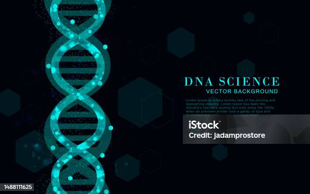 Science Dna Code Pattern Abstract Technology Science Concept Dna Code Structure With Glow Stock ...