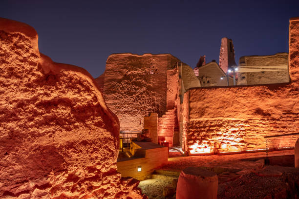 istock Diriyah old town walls illuminated at night, Riyadh, Saudi Arabia 1488115109