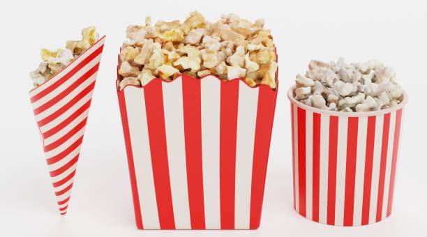 istock Realistic 3D Render of Popcorn in Cups 1488117198