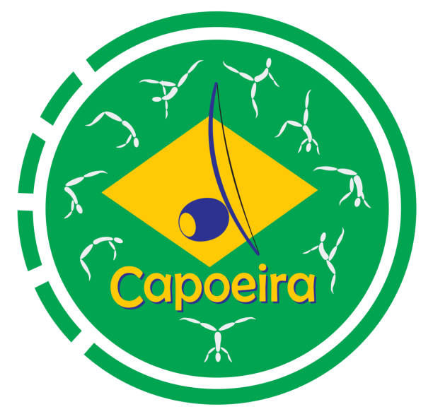 Capoeira vector art illustration