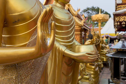 The buddha's hand in Wat Phra That Doi Suthep, Chiangmai, Thailand