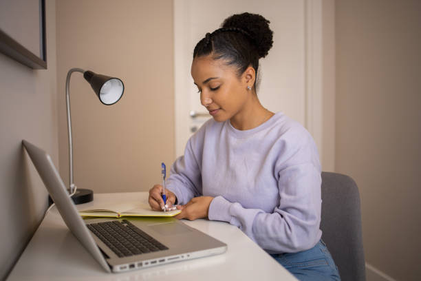 istock Woman working from home 1488124525