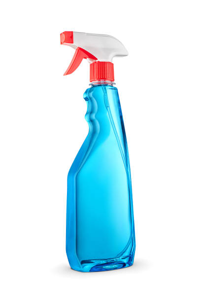 istock Window cleaner in plastic bottle with sprayer isolated on white. 1488129514