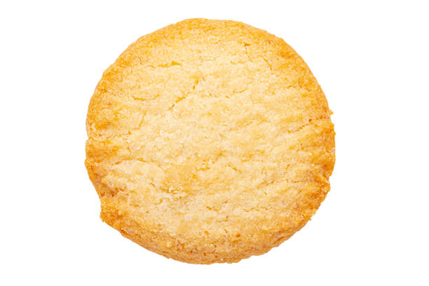 istock Butter cookie isolated on white background. 1488134026
