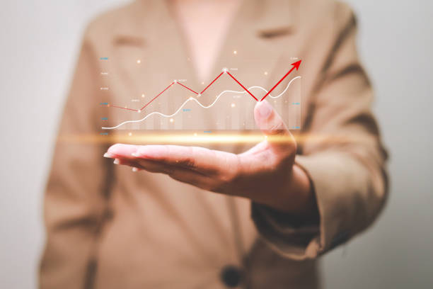istock Data analytics report business strategy, management tools, Stock market indicator or forex trading graph and financial investment. 1488136137