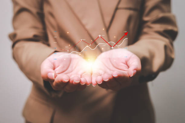 istock Data analytics report business strategy, management tools, Stock market indicator or forex trading graph and financial investment. 1488136544
