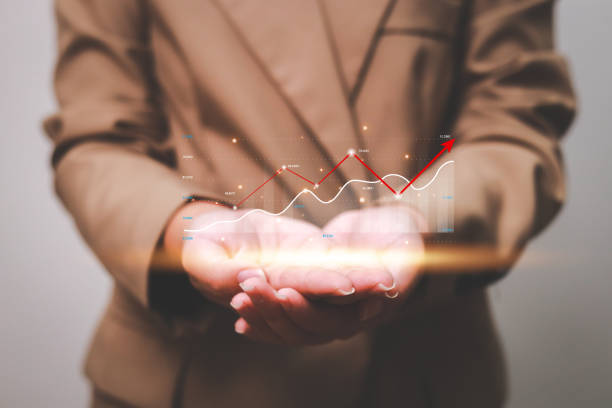 istock Data analytics report business strategy, management tools, Stock market indicator or forex trading graph and financial investment. 1488136564
