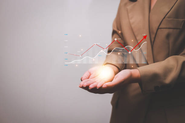 istock Data analytics report business strategy, management tools, Stock market indicator or forex trading graph and financial investment. 1488136586