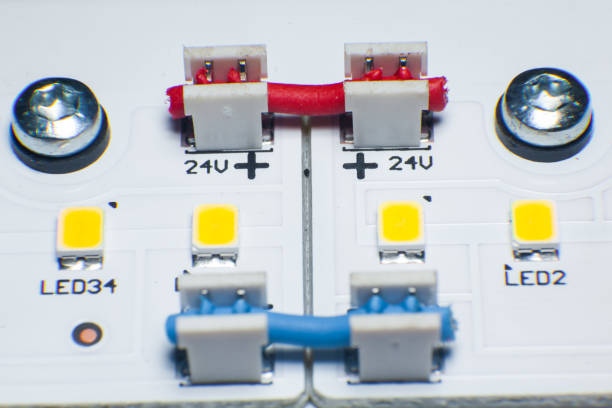 istock LED Lamp Chip. LED Diode. LED lamp close-up. 1488136658