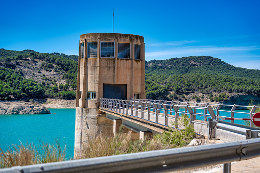 Guadalhorce dam lake near Caminito del Rey, Spain