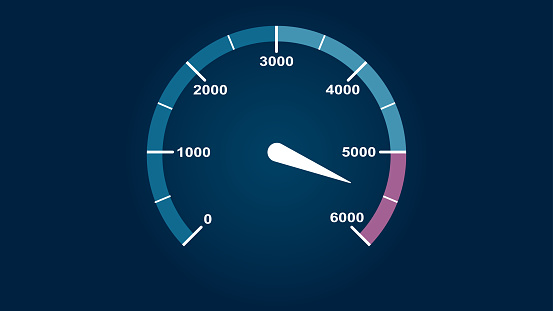 A tool for measuring speed or frequency. Car odometer. Internet speed.