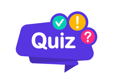 Quiz logo. Quiz time label with question mark. Quiz emblem for business, marketing and advertising. Vector illustration.