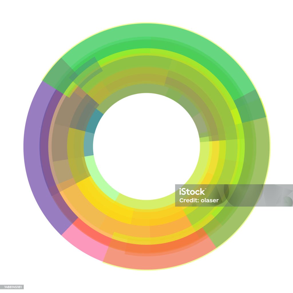 Color Section Background Multicolor Circular With Transparent Sections Background Pattern Stock ...