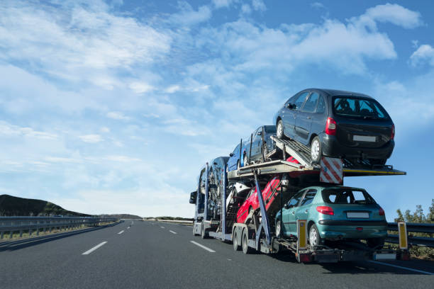 istock Car transport by road 1488146549