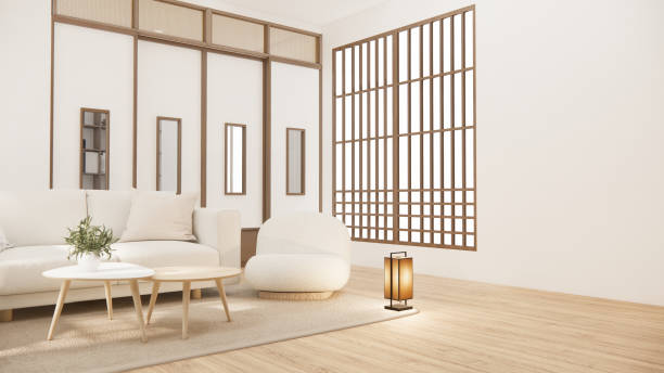 istock sofa armchair minimalist design muji style.3D rendering 1488151885