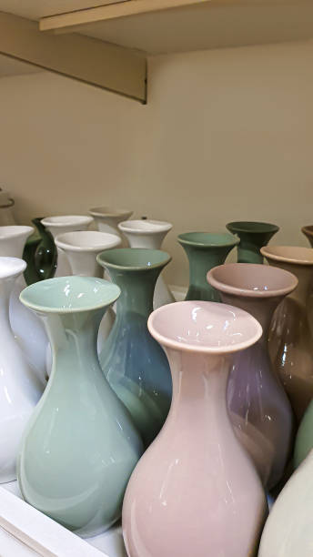 istock Home interior items. Vases and figurines, coasters. Design for comfort. 1488157554