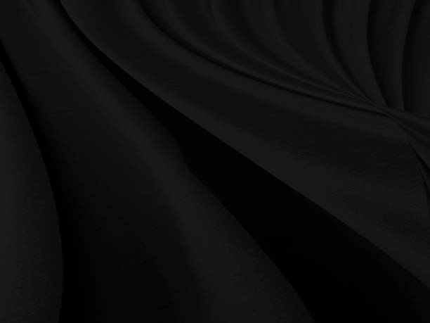 istock decorative soft fabric black smooth curve beauty abstract. textile  fashion matrix shape background 1488158222