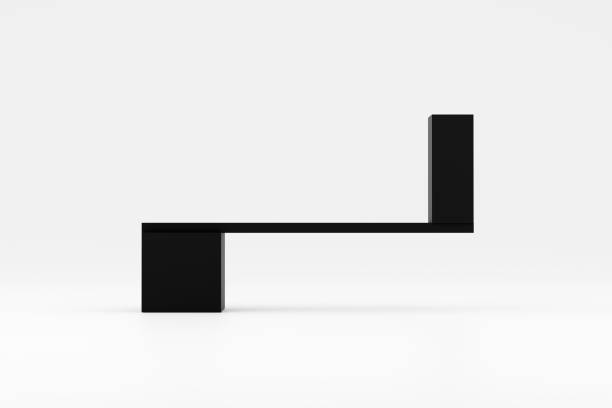 istock Balance, stability, equilibrium and harmony concepts. Black cube blocks balancing on a plank scale on white background. 1488159829