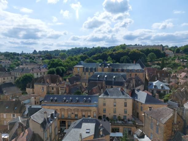 view of Sarlat, the capital of Black Perigord, from a rooftop