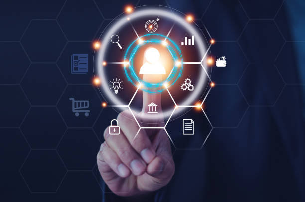 istock Customer target ,Businesspeople touching on screen to target customer. Target customer, buyer persona, customer behavior concept. Marketing plan and strategies. Personalization marketing 1488166329